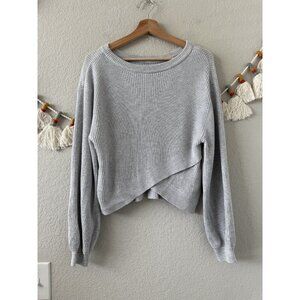 Lululemon Reversible Crossover Ultra Light Gray Ribbed Knit Tencel Cashmere 6